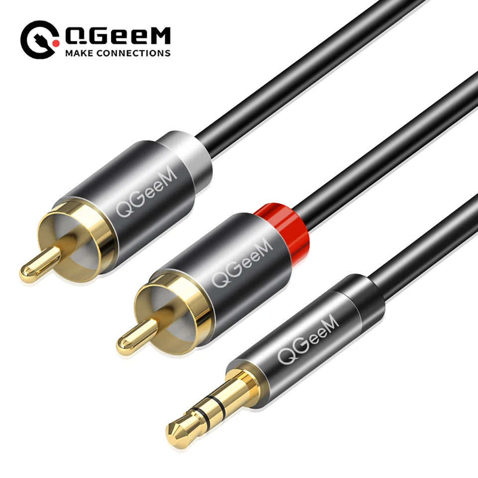 Home Cinema Solution - Kabel QGeeM RCA 2RCA do 3.5mm,
