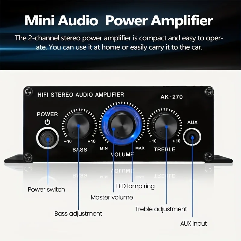 AK-270 400W Mini Wzmacniacz Mo – Home Cinema Solution recenzja i cena